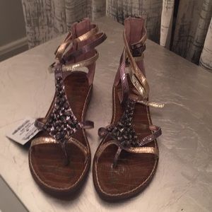 Studded metallic sandal- size 8